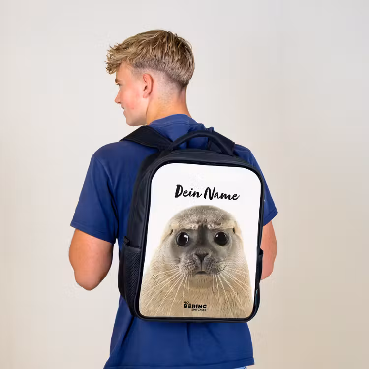Kinderrucksack - Schwarz - Zyon-Siegel — 3