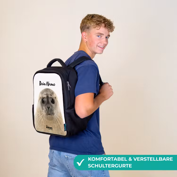 Kinderrucksack - Schwarz - Zyon-Siegel — 9