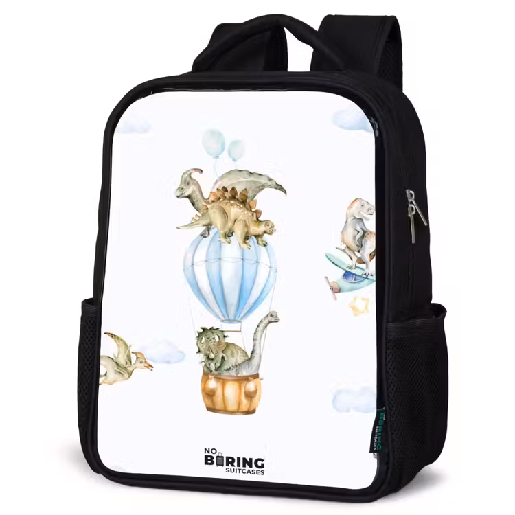 Kinderrucksack - Schwarz - Wandernde Dinosaurier — 4