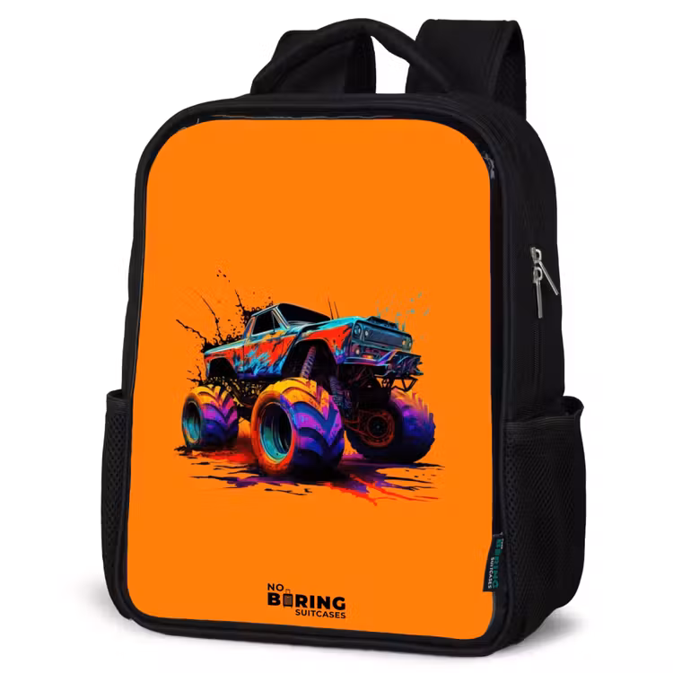Kinderrucksack - Schwarz - Regenbogen-Räder — 4