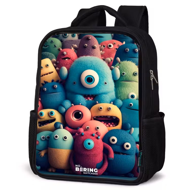Kinderrucksack - Schwarz - Weiche und konvexe Proben — 4