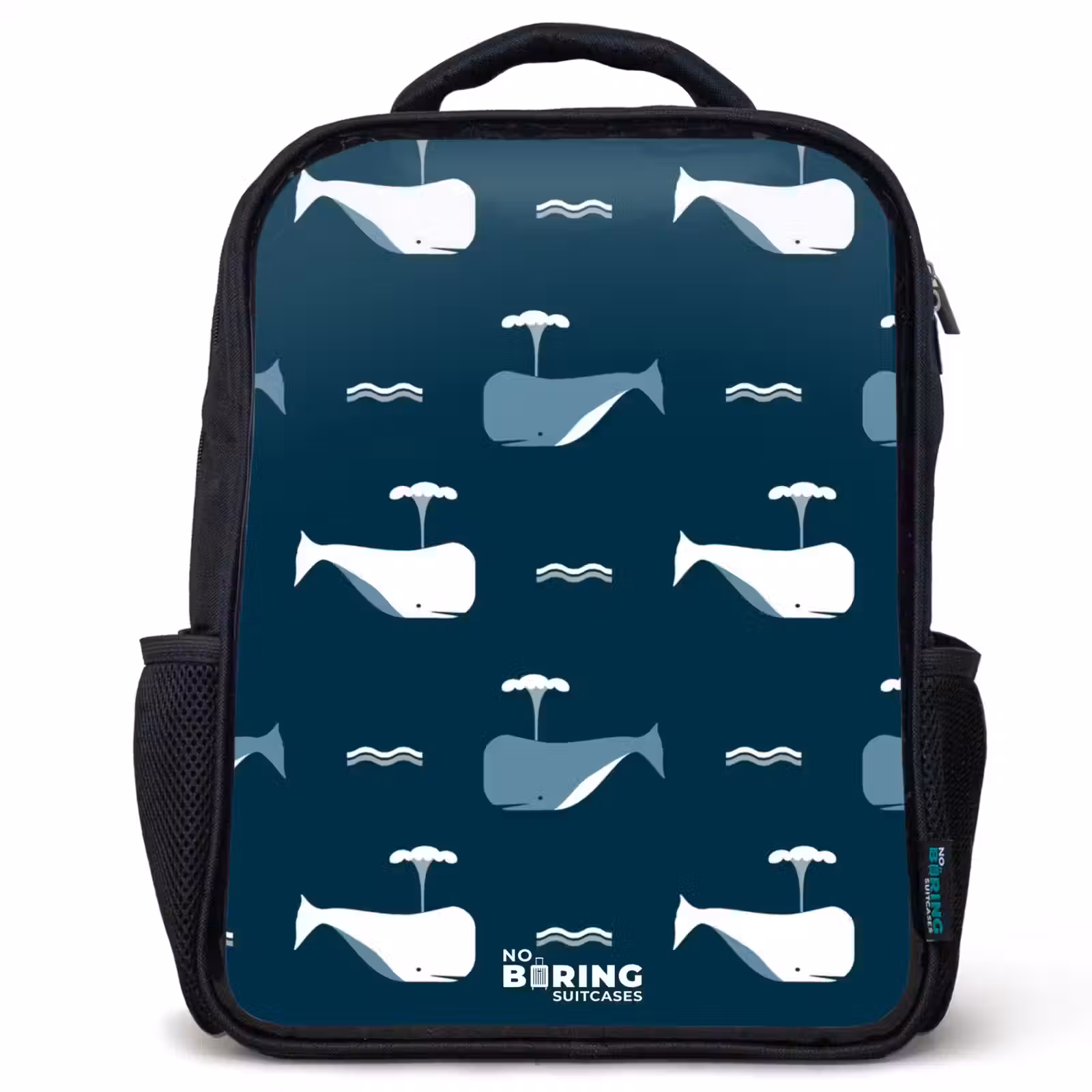 Kinderrucksack - Schwarz - Welt der Wale — 1