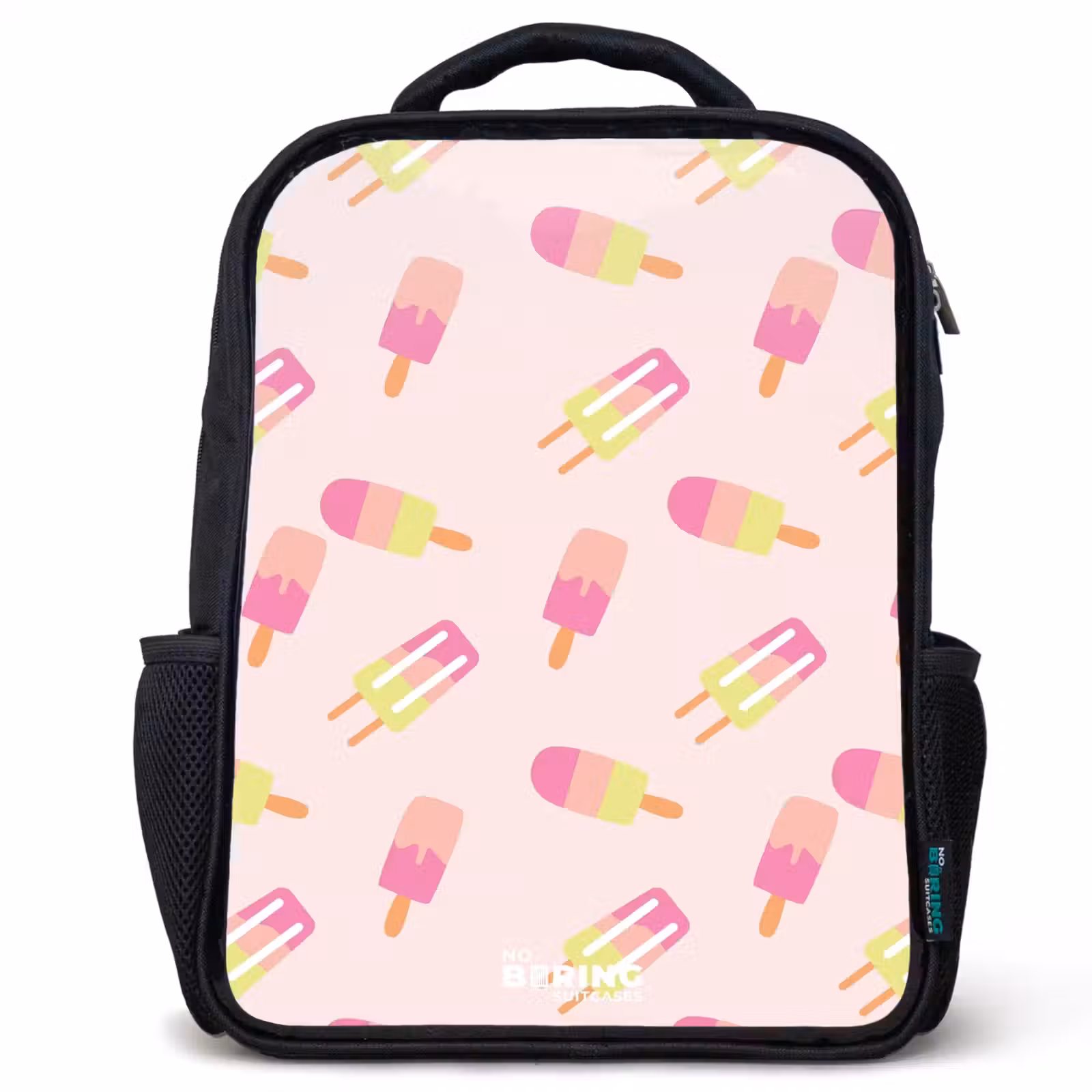 Kinderrucksack - Schwarz - Wirbelndes Wassereis — 1