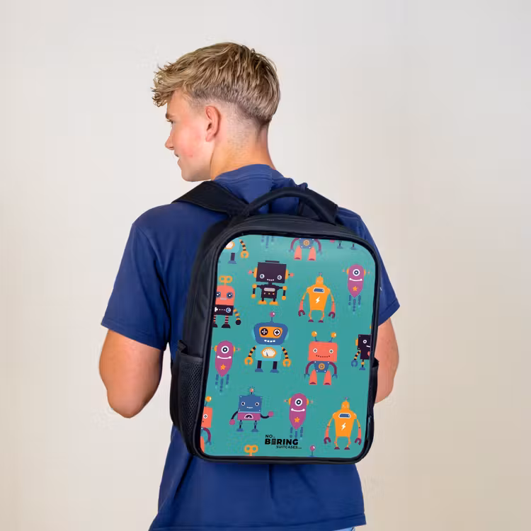 Kinderrucksack - Schwarz - Robo-Rave — 3