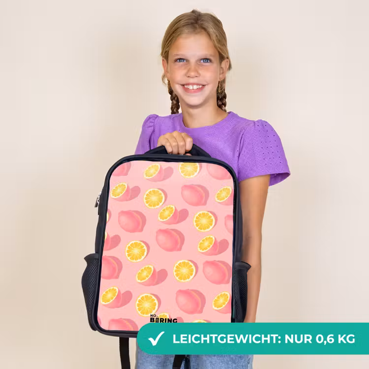 Kinderrucksack - Schwarz - Rosa Limoncello — 7