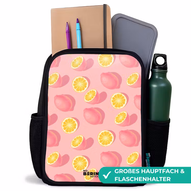 Kinderrucksack - Schwarz - Rosa Limoncello — 8