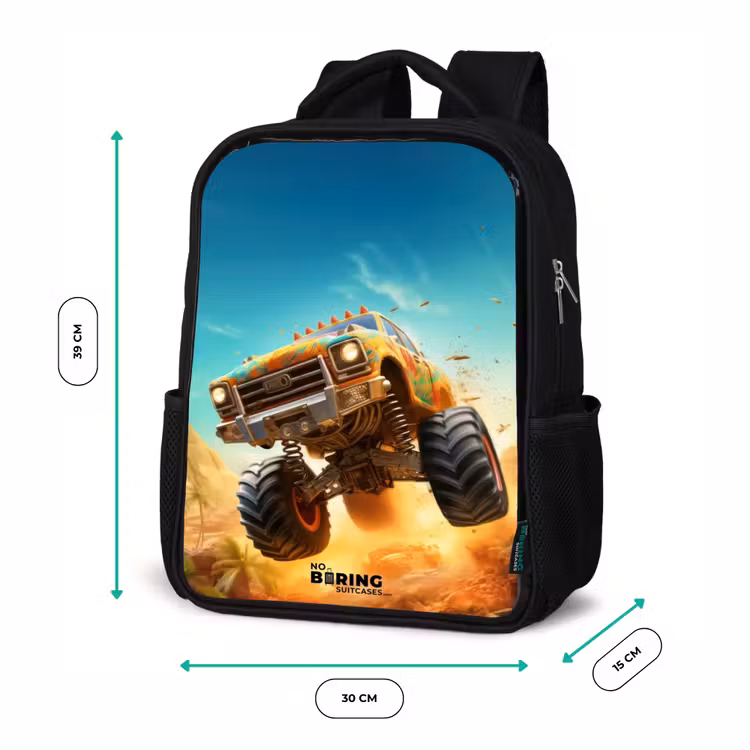 Kinderrucksack - Schwarz - Sand Läufer — 6