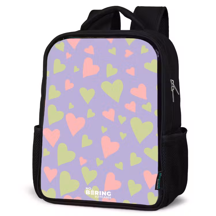 Kinderrucksack - Schwarz - Schöner Flieder — 4