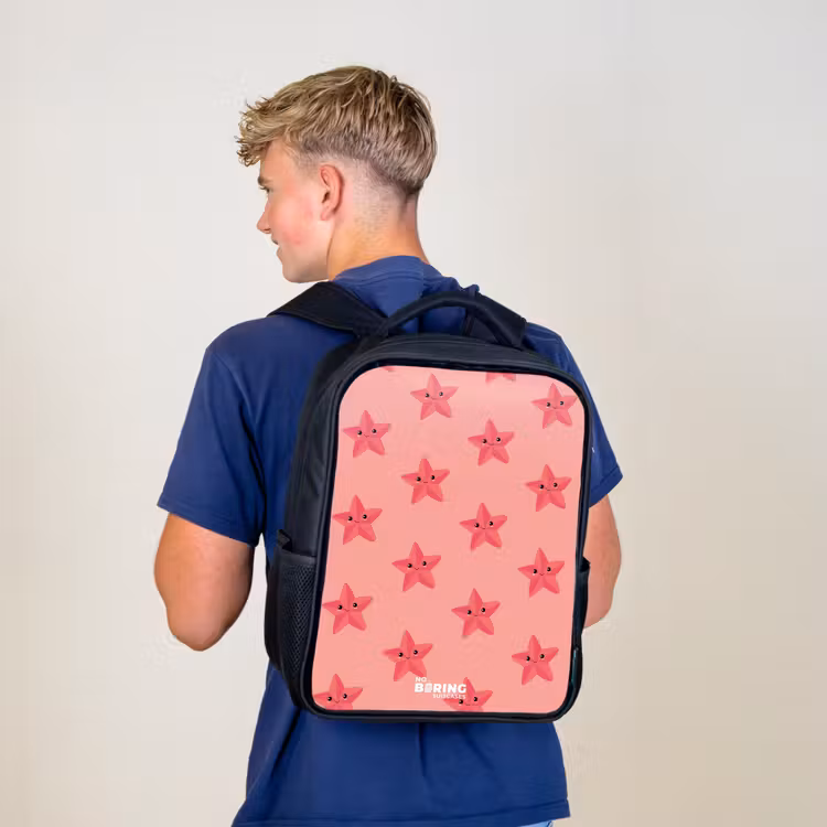 Kinderrucksack - Schwarz - Seestern-Sandsturm — 3