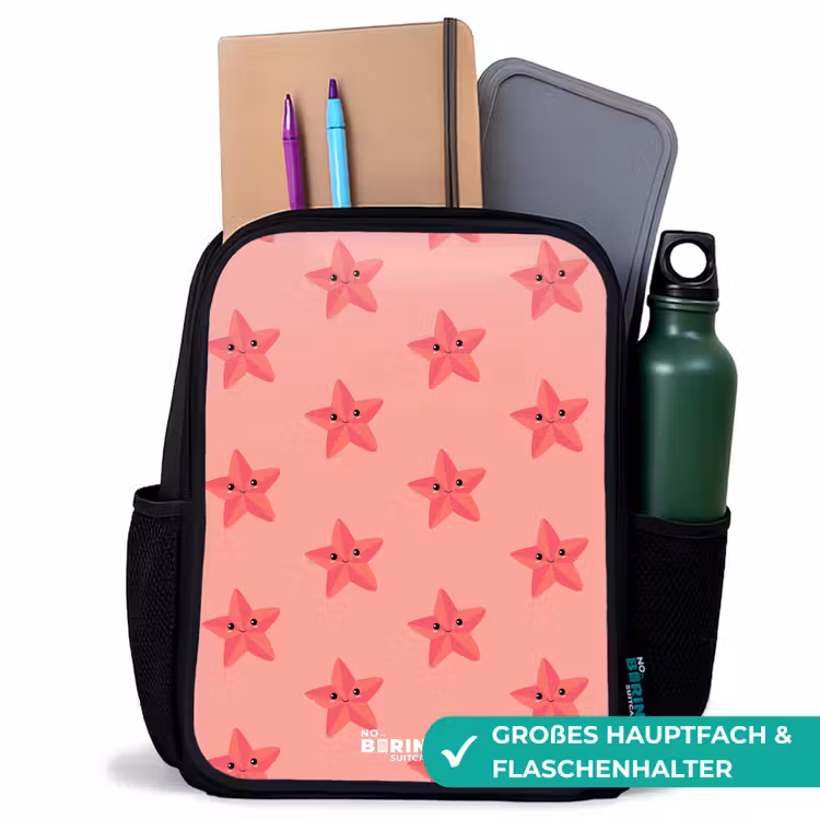 Kinderrucksack - Schwarz - Seestern-Sandsturm — 8