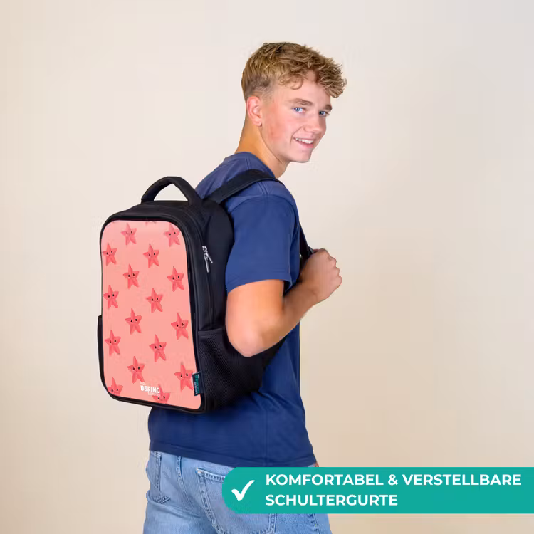 Kinderrucksack - Schwarz - Seestern-Sandsturm — 9