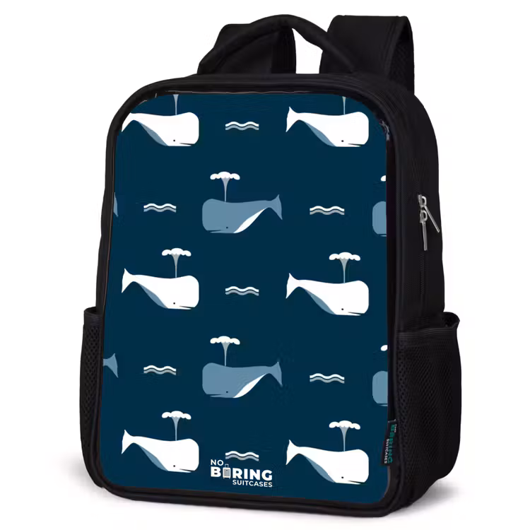 Kinderrucksack - Schwarz - Welt der Wale — 4