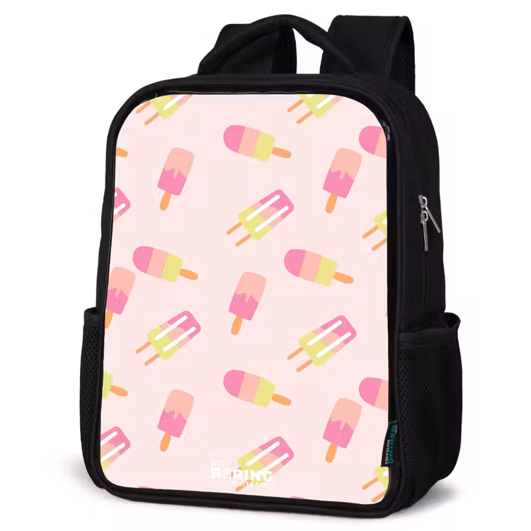 Kinderrucksack - Schwarz - Wirbelndes Wassereis — 4