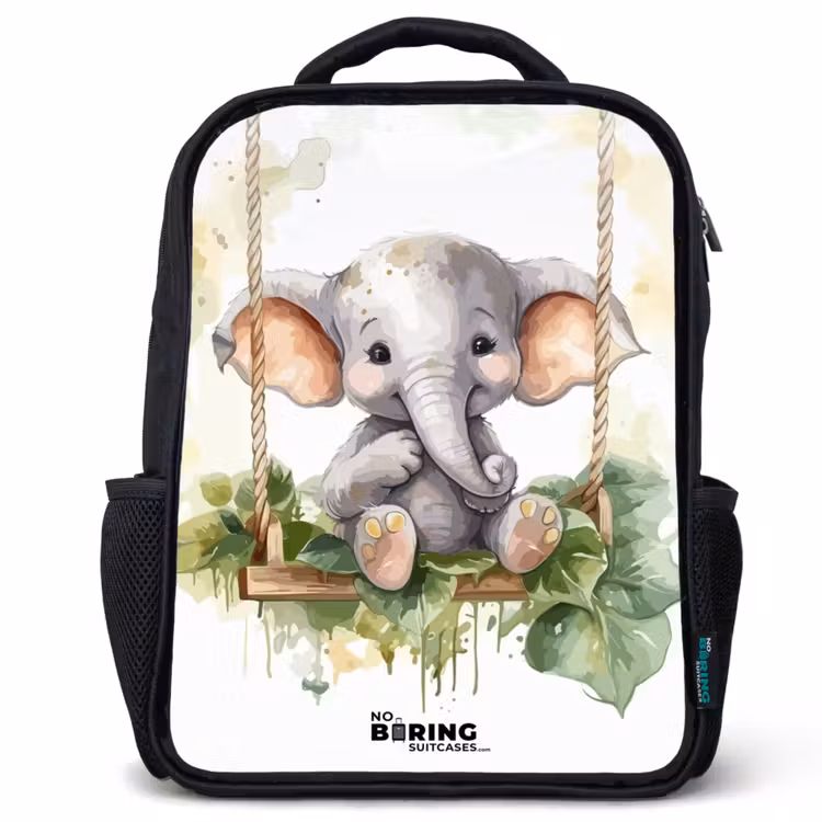 Kinderrucksack - Schwarz - Onno-Elefant — 1