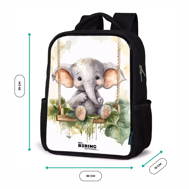Kinderrucksack - Schwarz - Onno-Elefant — 6