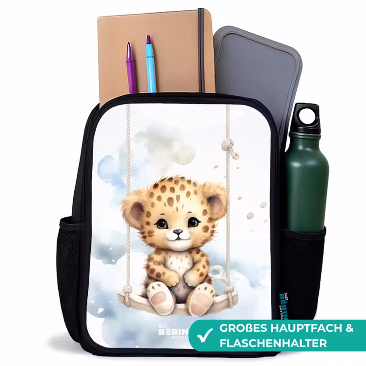 Kinderrucksack - Schwarz - Perry Panther — 8