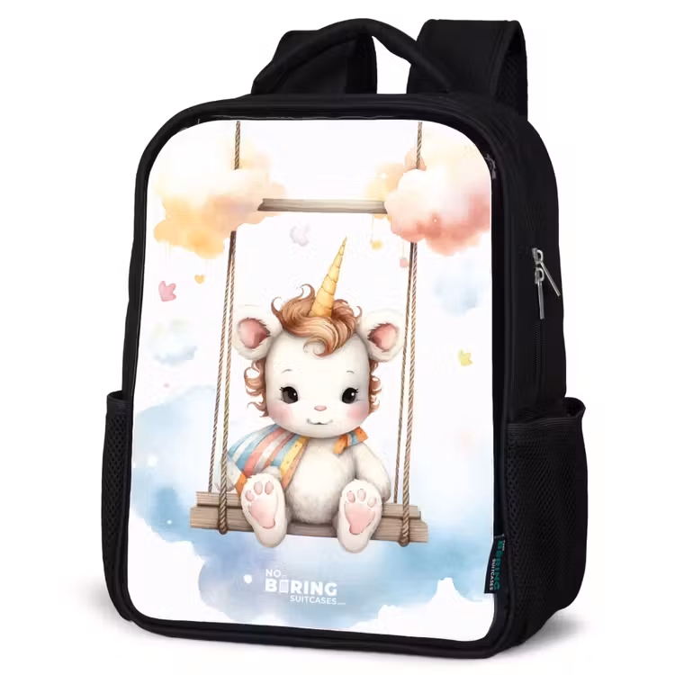 Kinderrucksack - Schwarz - Schaukelndes Baby-Einhorn — 4