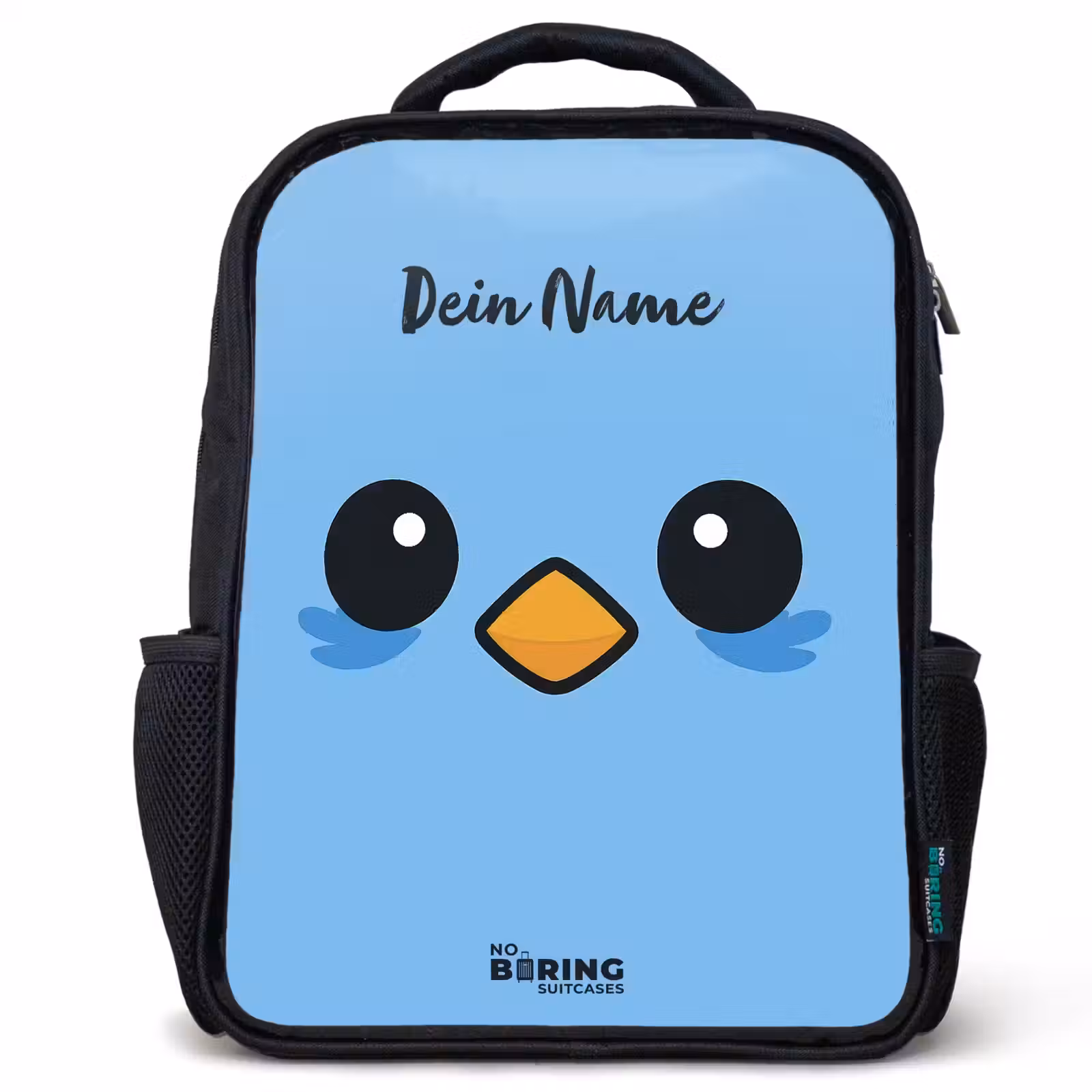 Kinderrucksack - Schwarz - Kawai - Vogel - Blau — 1
