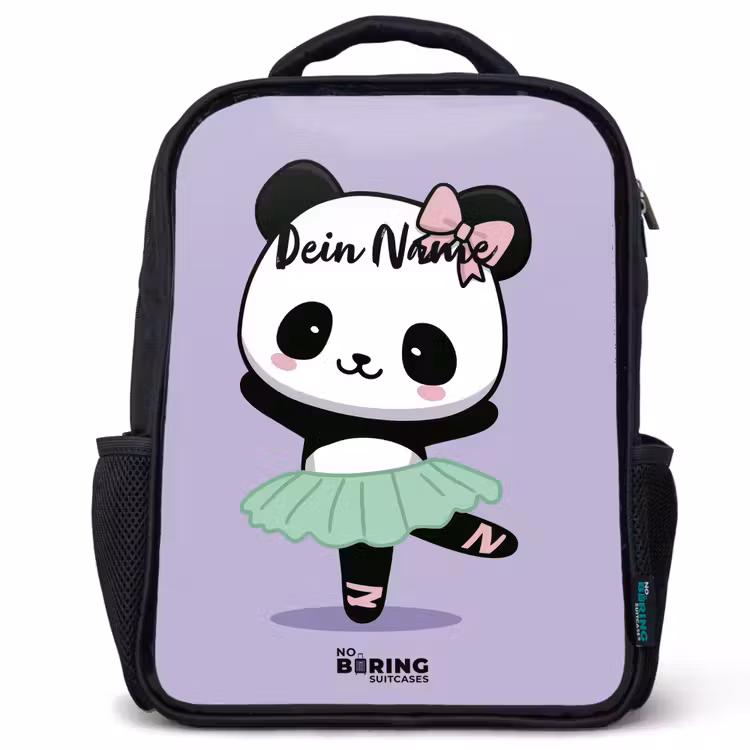 Kinderrucksack - Schwarz - Kawai - Ballett - Panda — 1