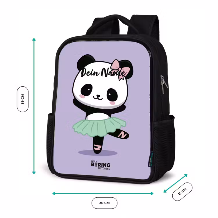 Kinderrucksack - Schwarz - Kawai - Ballett - Panda — 6