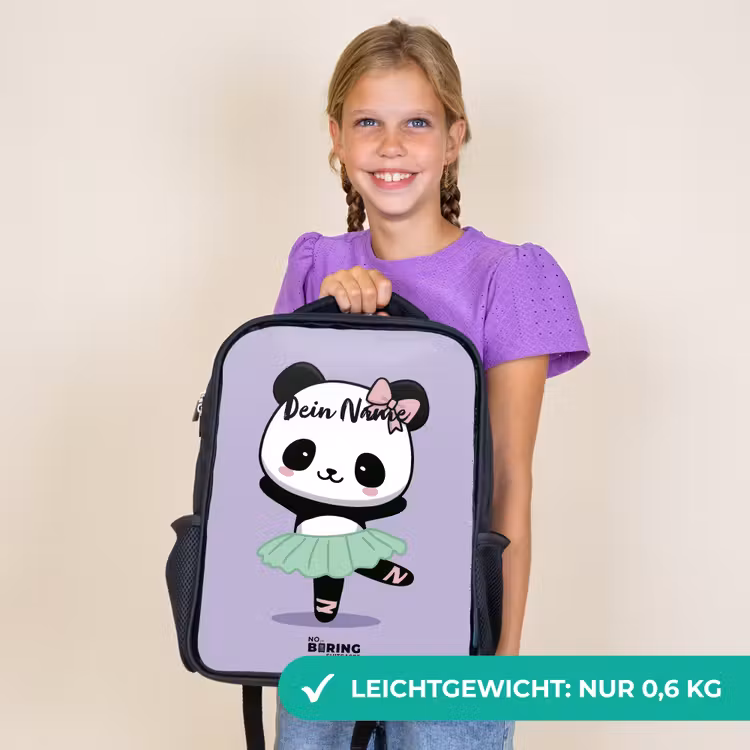 Kinderrucksack - Schwarz - Kawai - Ballett - Panda — 7