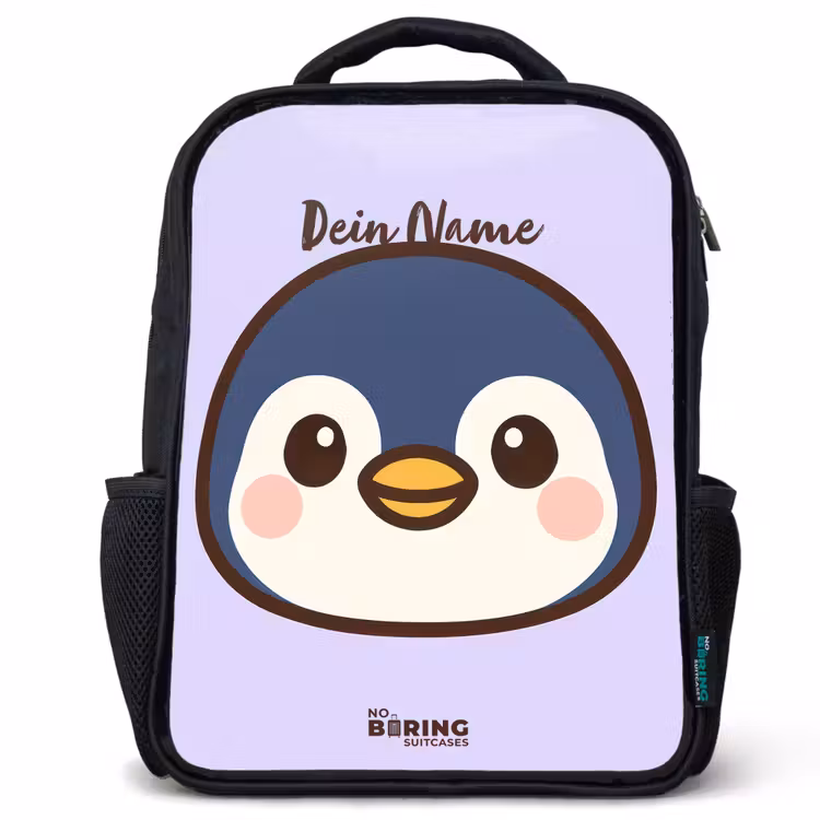 Kinderrucksack - Schwarz - Pinguin — 1