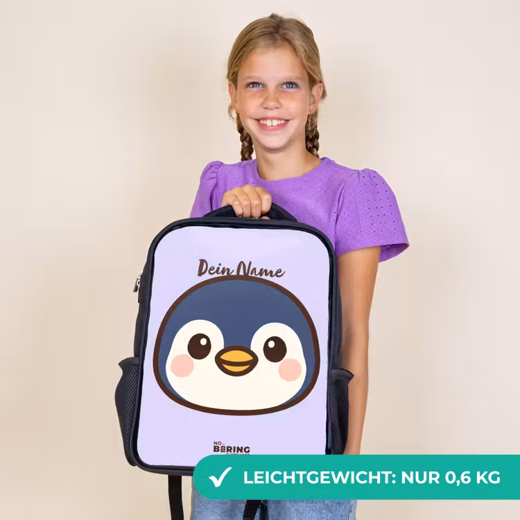 Kinderrucksack - Schwarz - Pinguin — 7