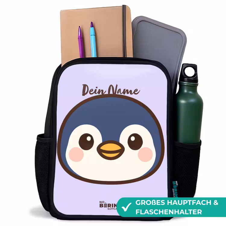 Kinderrucksack - Schwarz - Pinguin — 8