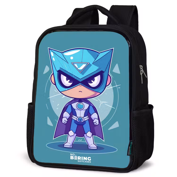 Kinderrucksack - Schwarz - Türkisfarbener Tornado — 4
