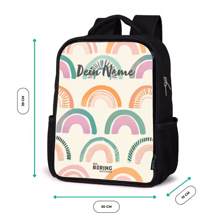 Kinderrucksack - Schwarz - Regenbögen — 6