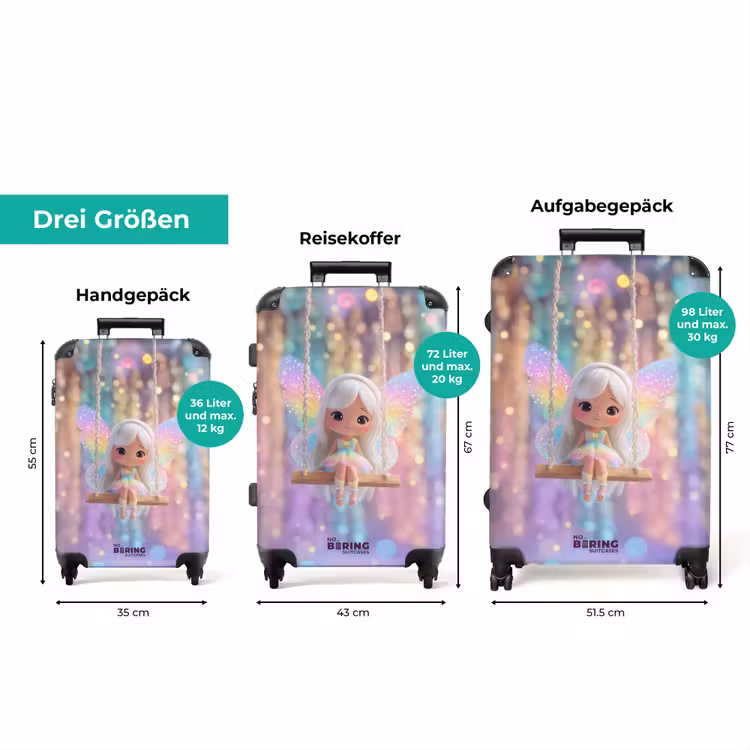 Koffer - Schaukelnde Fee mit Flügeln — 3