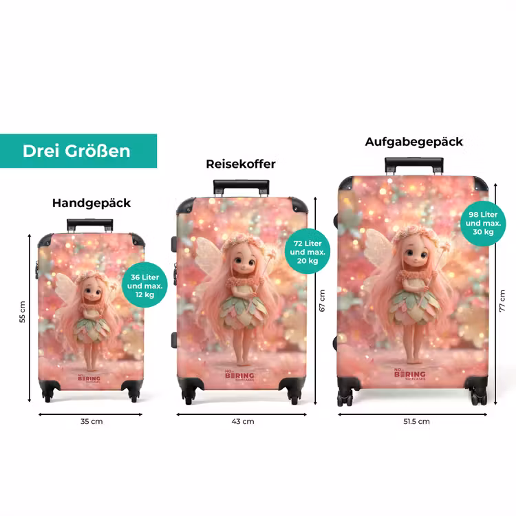 Koffer - Fee mit Stab und Glitzer — 3