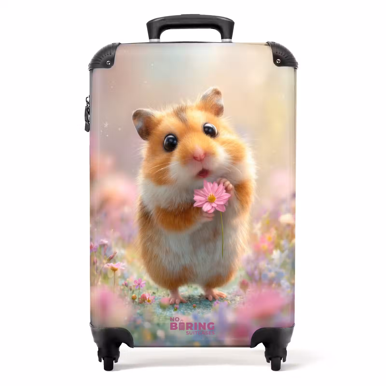 Koffer - Hamster umgeben von Blumen — 1