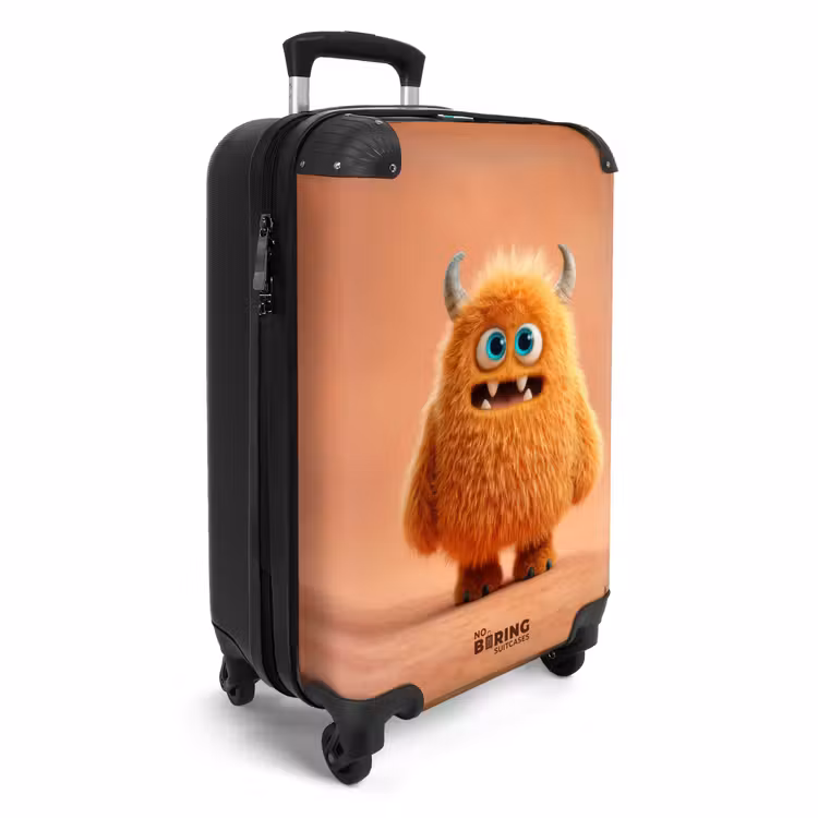 Koffer - Orangefarbenes Monster auf orangefarbenem Hintergrund — 2