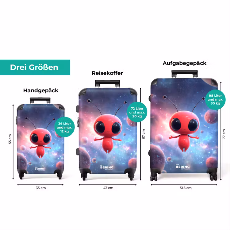 Koffer - Rosa Alien unter den Planeten — 3