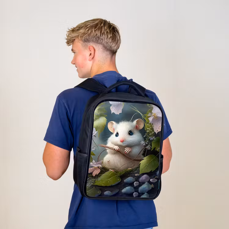 Kinderrucksack - Schwarz - Muffin-Maus — 3