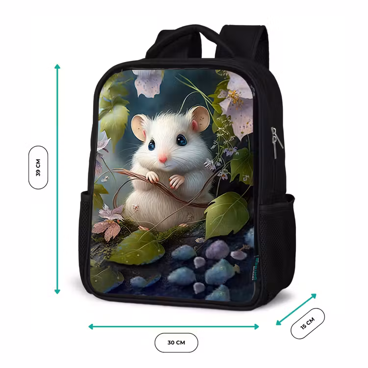 Kinderrucksack - Schwarz - Muffin-Maus — 6