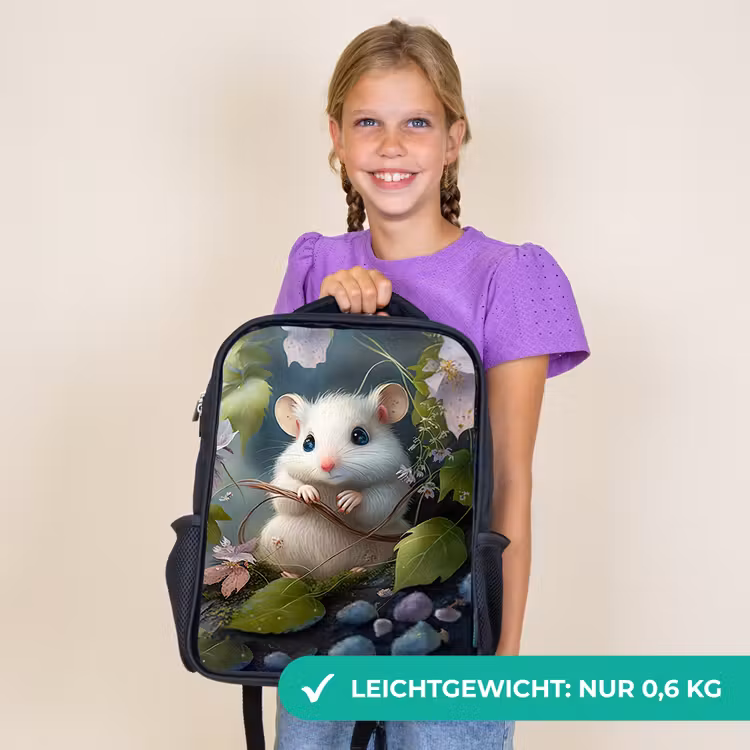 Kinderrucksack - Schwarz - Muffin-Maus — 7