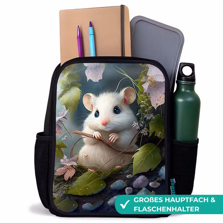 Kinderrucksack - Schwarz - Muffin-Maus — 8