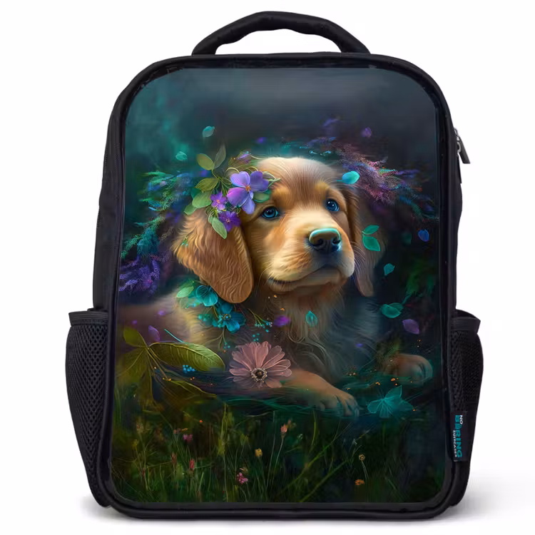 Kinderrucksack - Schwarz - Polly Welpe — 1