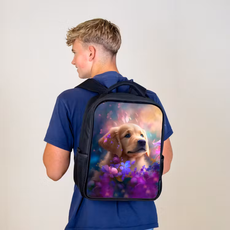 Kinderrucksack - Schwarz - Rudy Retriever — 3