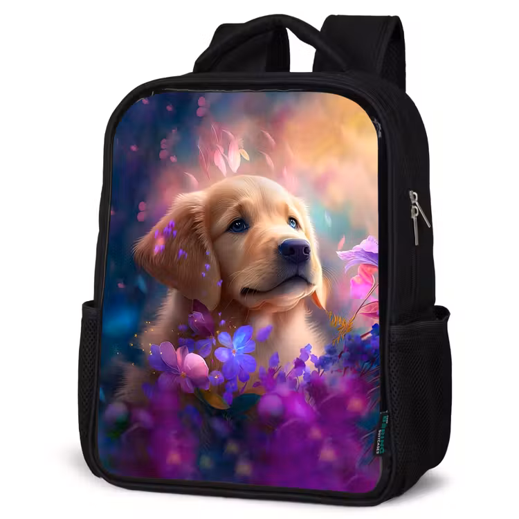 Kinderrucksack - Schwarz - Rudy Retriever — 4