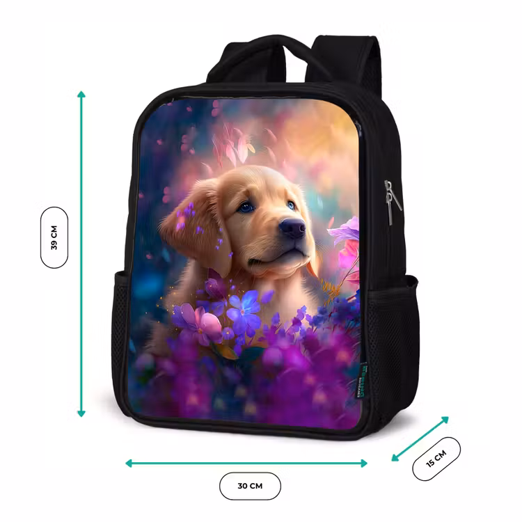 Kinderrucksack - Schwarz - Rudy Retriever — 6