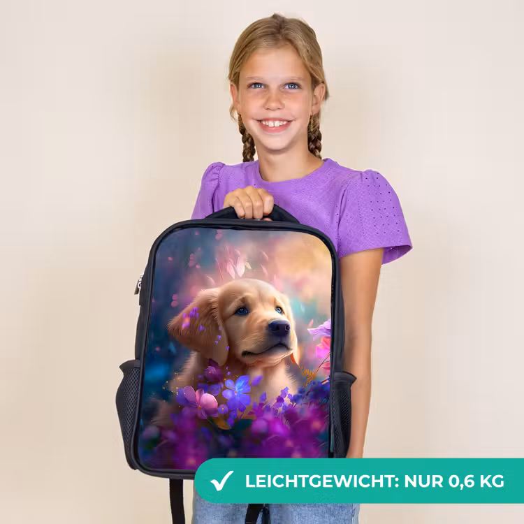 Kinderrucksack - Schwarz - Rudy Retriever — 7