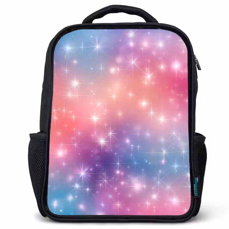 Kinderrucksack - Schwarz - Sterne - Abstrakt - Farben — 1