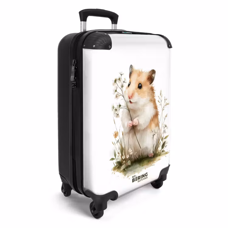 Koffer - Hamster mit Blumen — 2