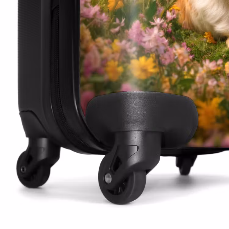 Koffer - Hamster zwischen Blumen mit Sonnenuntergang — 7