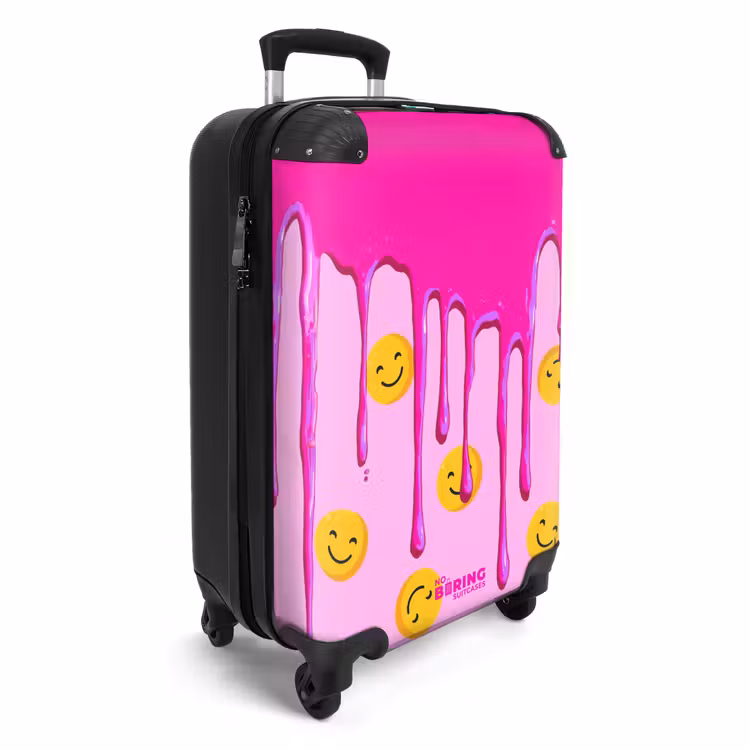 Koffer - Rosa Farbe über Smileys tropfen — 2