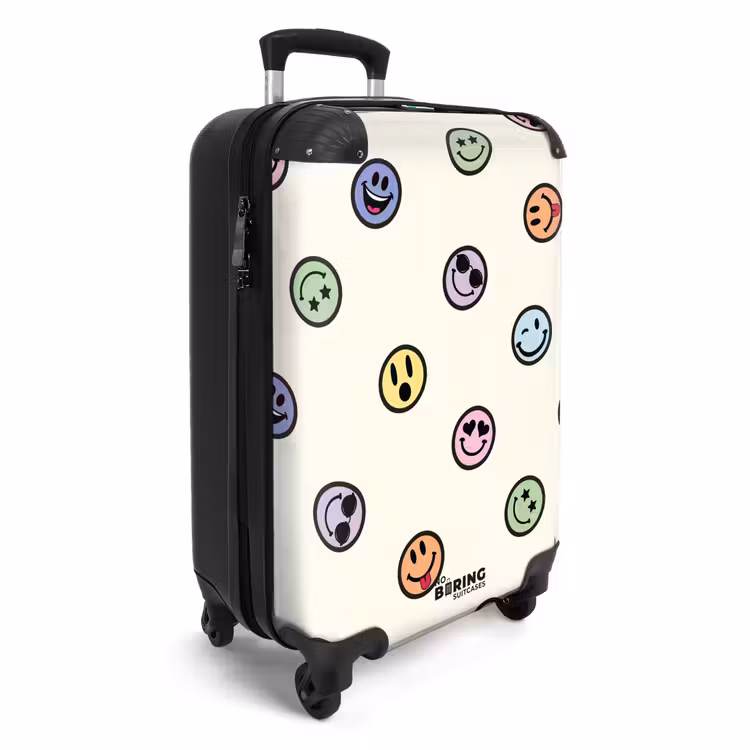 Koffer - Verschiedene Smileys auf einem beigen Hintergrund — 2
