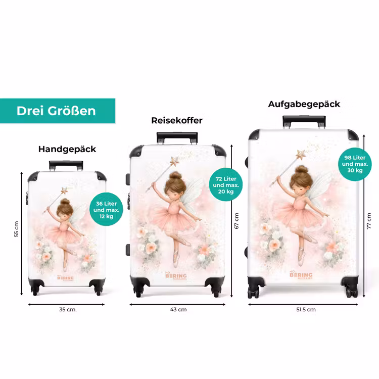 Koffer - Fee im Ballettkleid auf Spitzen — 3